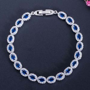 925 스털링 실버도금 사파이어 루비 토파즈 팔찌 사파이어팔찌 루비팔찌 크리스탈팔찌 실버팔찌 925실버팔찌