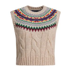 폴로 랄프로렌 여성 멀티컬러 나시 니트 211972145001TAN MULTI