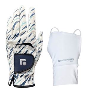 인콘트로 슈퍼 컨시드 남성용 왼손 골프장갑 + 손등토시 세트