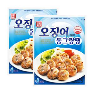 한성기업 오징어 동그랑땡 1kg X 2개