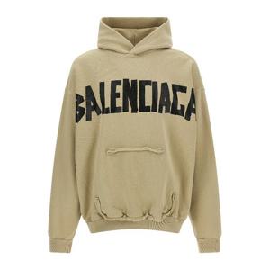 발렌시아가 리핑 포켓 테이프 타입 후드티셔츠 744441TSV86 950