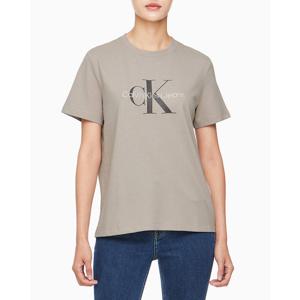 [캘빈클라인 진]여성 CK 라운드넥 반팔 티셔츠 그레이 모카 (40WL259-PCF)