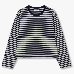 [톰보이]스트라이프 크롭 긴팔티셔츠 (9175322976)