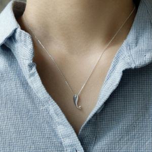 제이로렌 오르카 고래 실버 목걸이 N01229