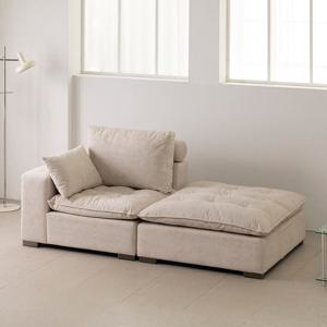 포근한 감성 생활방수 조야패브릭 쇼파 (3인카우치+스툴) TP900