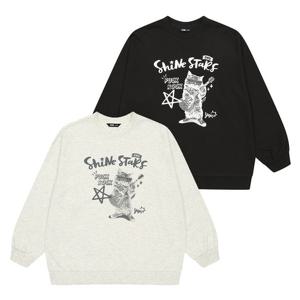 [소이][더센트럴 소이주니어] 레트로 캣 맨투맨티 25F0452