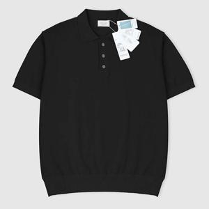 [리빌모아]남자 솔리드 버튼 카라넥 반팔 니트티 AT-KNH-Q001