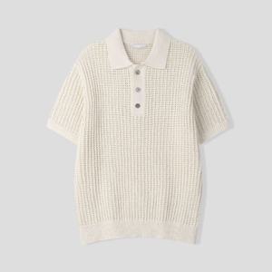 [리빌모아]남자 그레인 스카시 카라넥 반팔 니트티 AS-KNH-Q003-