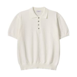 [리빌모아]남자 소프트 버튼 카라넥 반팔 니트티 AS-KNH-Q025-아