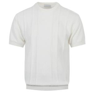 [리빌모아]남자 베니스 부클 라운드 반팔 니트티 AT-KNH-Q035-아