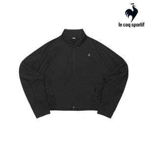 [르꼬끄] 여성 루즈핏 우븐 하이넥 홑겹 자켓 QQ322OJK71_BLK