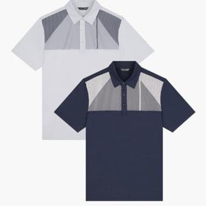 [크로커다일남성]스트라이프 프린트 카라티 CDAA9TS2459_JJ