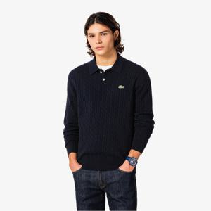 라코스테 공식 남성 케이블 긴팔 폴로 스웨터 AH580E-55N 166