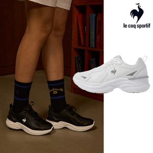 [르꼬끄] 여성 벨 하이 키높이 러닝화 QQ322WCR71_WHT