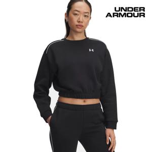 [언더아머(백)]여성 UA 라이벌 플리스 파입드 크롭 긴팔 티셔츠 6007035-001