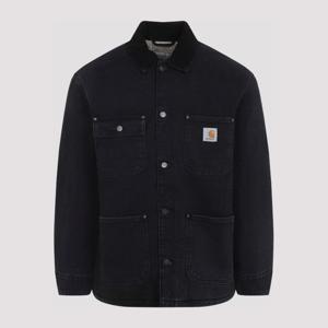 칼하트윕 OG 초어 버튼 클로저 패치 포켓 코트 I03587700E06 BL