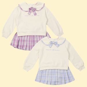 [로엠걸즈(아동)]스쿨룩체크티셔츠스커트상하세트RGSM2481P