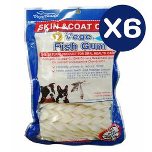 강아지간식 베게 생선껌 40입 6P 개껌 영양 훈련보상 강아지껌 훈련보상간식 강아지생일선물 반려견선물 강아지훈련보상 애견훈련보상 강아지치석관리 애견치석관리