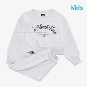 노스페이스키즈 셋업 NM5MR58S 그레이 앨리슨 스웨트 세트 맨투맨