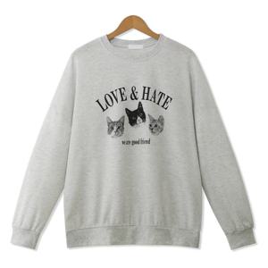 [엠엔씨][MNC] 쓰리캣 오버핏 맨투맨 (MDMU473SM)