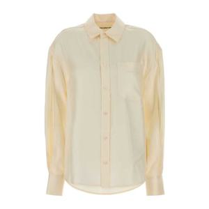 알렉산더왕 아이보리 새틴 오버사이즈 셔츠 1WC4251152 106