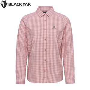 블랙야크 여성 가을 아웃도어 등산 긴팔 타셔츠 베이직 체크 셔츠2 1BYYSFU501RP