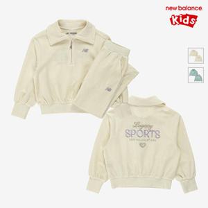 [뉴발란스키즈] NK9YF4802G(39) 아이보리 NBgC) 여아 벨로아 카라 셋업