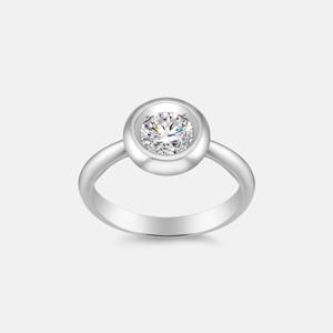 베브 화이트 랩다이아몬드 5부 반지 A253SRU405WPH