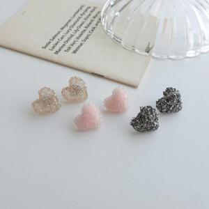 [이쁜] 슈가 하트 귀걸이