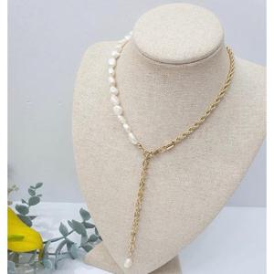 담수진주 체인 목걸이
