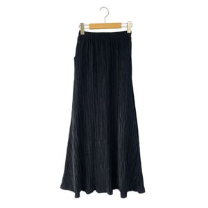 샵앤) 국산 밴딩 인어라인 플리츠 맥시 롱스커트 STJ-WSK-4867-블랙
