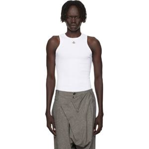 25 FW 비비안웨스트우드 남성 화이트 90s 탱크탑 252314M214000