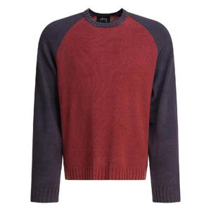 STUSSY 1172640629 BRICK Colorblocked  Raglan  sweater