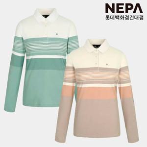 네파 [택가 129,000원] 여성 가을 겨울 등산 캠핑 카라티 패턴 기모 폴로 긴팔 티셔츠 7J85244
