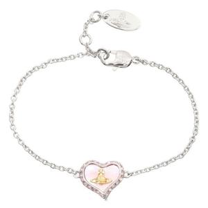 25FW 비비안웨스트우드 여성 페트라 브레이슬릿 플래티넘 골드 코랄 61020060 02P659