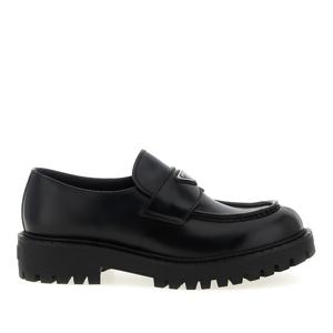 프라다 더블 초콜릿 브러시드 가죽 로퍼 2DE151FG001B4L F0002