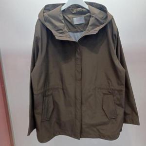 Latium HC06 국내생산 팔뚝품편한 훅집업 트렌치형 셔링 후드 하프 코트점퍼 T2533ct01B