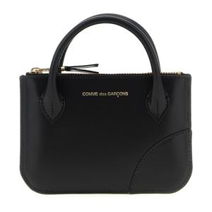꼼데가르송 엠보스드 로고 렉탱귤러 토트 백 SA8100HA BLACK