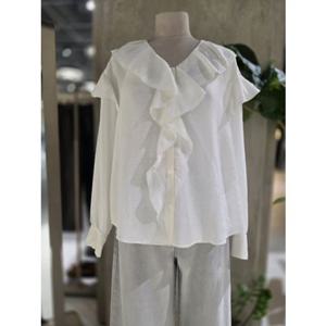 [ZOOC] 프릴 드로우 블라우스 (Z253MSC004)