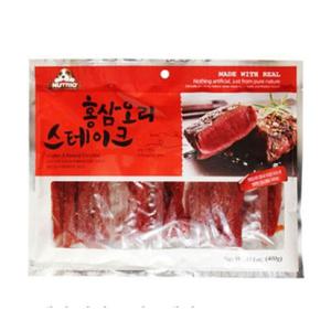 반려견간식 애견 간식 영양 홍삼 오리 스테이크 400g 강아지