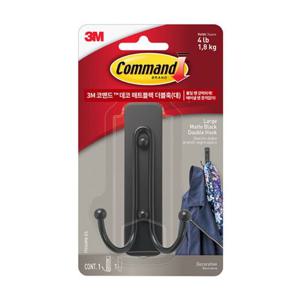 더블훅 데코 대형 17036MB 매트블랙 코맨드 3M