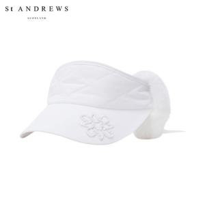 [세인트앤드류스] 여성 별 심볼 퍼 퀼팅 이어워머 썬바이저 821E4CP082_WH