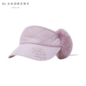 [세인트앤드류스] 여성 별 심볼 퍼 퀼팅 이어워머 썬바이저 821E4CP082_PK