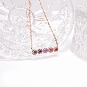 오팔하우스 14k 멀티 3mm 원석 목걸이 OPDLN2298-1