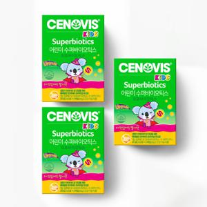 세노비스 키즈 어린이 수퍼바이오틱스 유산균 딸기맛 (30포/30일분) x 3개