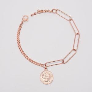 오팔하우스 14k 언밸런스 코인 팔찌 OPGDB116