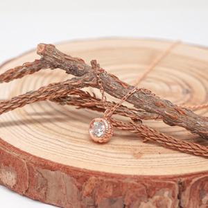 오팔하우스 14k 서클 큐빅 목걸이 OPGDN175