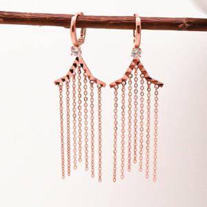 오팔하우스 14k 테슬 원터치 귀걸이 OPNIE3181