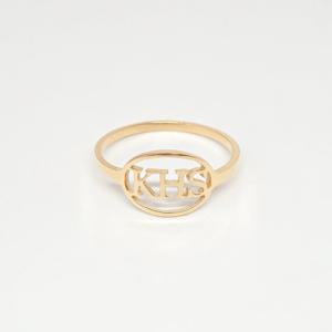 오팔하우스 14k 영문 이니셜 민자 반지 OPDJR5254