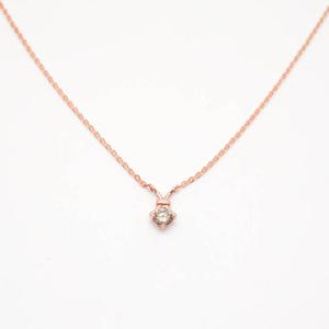 오팔하우스 14k 꼬냑다이아 목걸이 OPPKN062